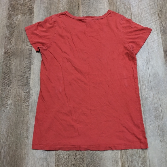 Lucky Brand Peace Victory Hand Red Tee Shirt - Picture 4 of 5